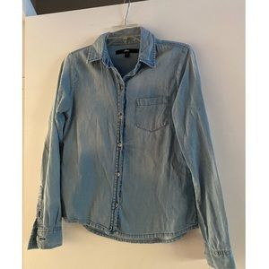 Denim button down
